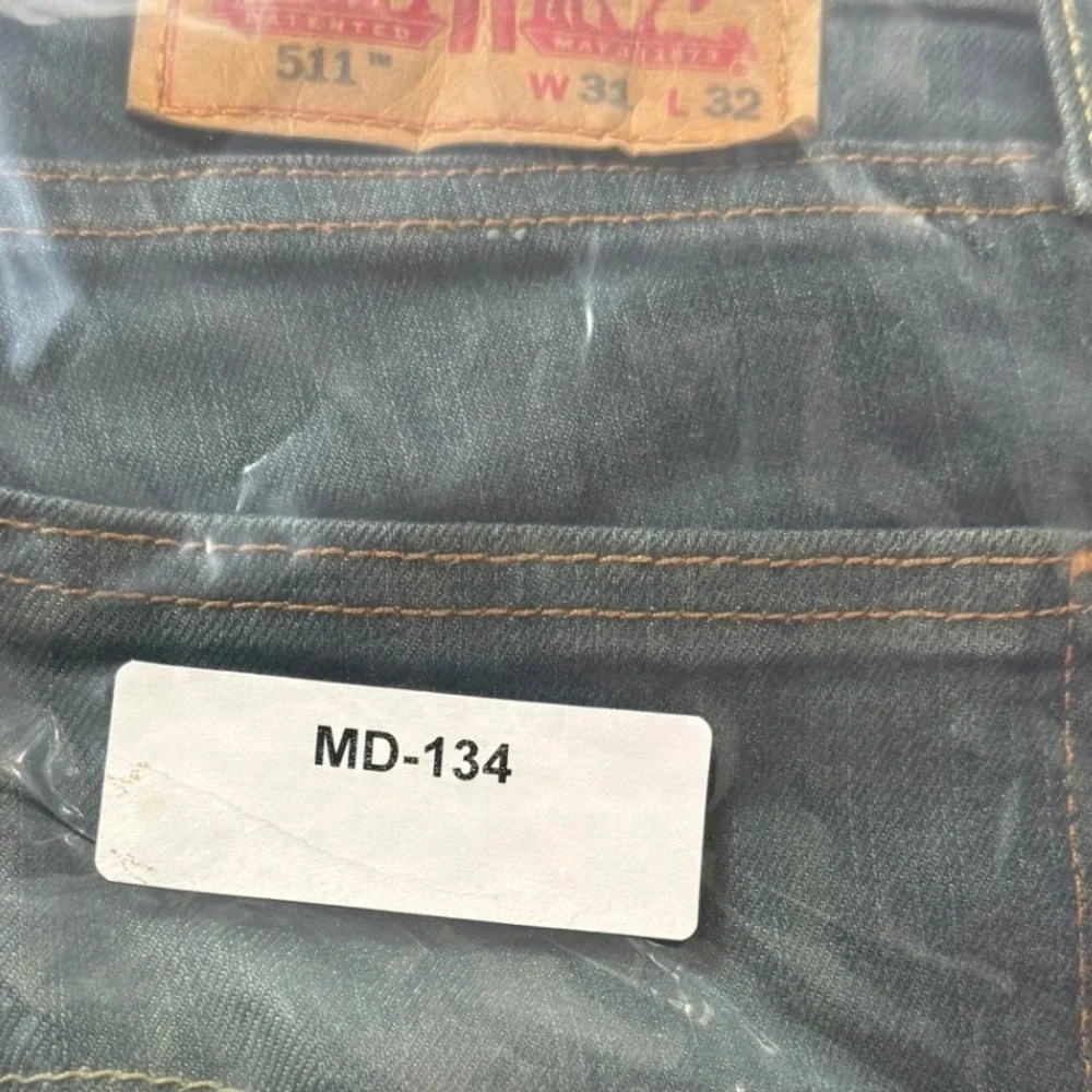 Levi's 511 Slim Fit Jeans Bundle Mens 31x32 Dark Indigo Blue & Blue Green‎ 2pk